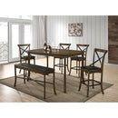  Furniture of America Buhl CM3148PT Counter Ht. Table IMAGE 2