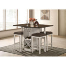 Furniture of America Bingham CM3168BR-PT Counter Ht. Table IMAGE 2
