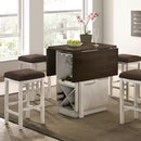  Furniture of America Bingham CM3168BR-PT Counter Ht. Table IMAGE 3