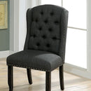  Furniture of America Sania CM3324BK-GY-SC-2PK Side Chair (2/Box) IMAGE 2