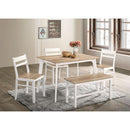  Furniture of America Debbie CM3714NT-T-BN-5PK 5 Pc. Dining Table Set IMAGE 2
