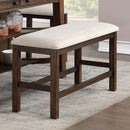  Furniture of America Fredonia CM3902PBN Counter Ht. Bench IMAGE 1