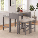  Furniture of America Whitehall FOA3544LG-ST-2PK Stool IMAGE 2