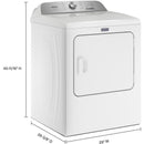  Maytag 7.0 cu. ft. Electric Dryer with Pet Pro Option MED6500MW IMAGE 9