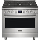  Frigidaire Professional 36-inch Freestanding Gas Range with True Convection Technology PCFG3670AF IMAGE 1