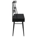  Coaster Furniture Jessie 801404 47-inch Writing Desk with Whiteboard and USB - Black IMAGE 4