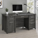  Coaster Furniture Dylan 801576 60-inch 4-Drawer Lift Top Office Desk - Weathered Grey IMAGE 11