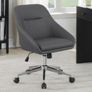  Coaster Furniture Jackman 801422 Upholstered Adjustable Home Office Desk Chair - Grey IMAGE 5