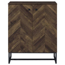  Coaster Furniture Carolyn 959639 2-door Engineered Wood Accent Cabinet - Rustic Oak IMAGE 3