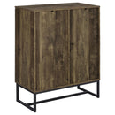  Coaster Furniture Carolyn 959639 2-door Engineered Wood Accent Cabinet - Rustic Oak IMAGE 6