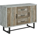  Coaster Furniture Abelardo 953565 3-Drawer Engineered Wood Cabinet - Weathered Oak IMAGE 1