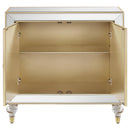  Coaster Furniture Lupin 951854 2-door Mirrored Storage Accent Cabinet - Champagne IMAGE 3