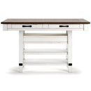  Signature Design by Ashley Valebeck D546-32 Rectangular Dining Room Counter Table IMAGE 5