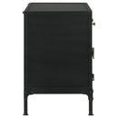  Coaster Furniture Sadler 951761 2-Drawer Metal Accent Storage Cabinet - Matte Black IMAGE 11