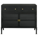  Coaster Furniture Sadler 951761 2-Drawer Metal Accent Storage Cabinet - Matte Black IMAGE 5