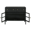  Coaster Furniture Sadler 951761 2-Drawer Metal Accent Storage Cabinet - Matte Black IMAGE 6