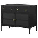  Coaster Furniture Sadler 951761 2-Drawer Metal Accent Storage Cabinet - Matte Black IMAGE 7