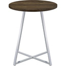  Coaster Furniture Burkhart 183516 Round 35-inch Pub Height Bistro Bar Table - Brown Oak IMAGE 2