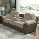  Jackson Furniture McMahon 5455-23 Sofa w/Drop Down Table - Bark IMAGE 1