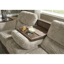  Jackson Furniture McMahon 5455-23 Sofa w/Drop Down Table - Bark IMAGE 2