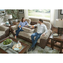  Jackson Furniture McMahon 5455-23 Sofa w/Drop Down Table - Bark IMAGE 5