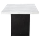  Coaster Furniture Osborne 115511 72-inch Marble Top Dining Table - Rustic Espresso IMAGE 3