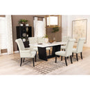  Coaster Furniture Osborne 115511 72-inch Marble Top Dining Table - Rustic Espresso IMAGE 9