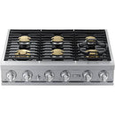  Dacor 36-inch Gas Rangetop with SmartThings Wi-Fi Connectivity DTT36T960GS/DA IMAGE 1