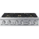  Dacor 36-inch Gas Rangetop with SmartThings Wi-Fi Connectivity DTT36T960GS/DA IMAGE 2