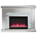  Coaster Furniture Gilmore 991048 Mirrored Freestanding Electric Fireplace - Silver IMAGE 10