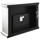  Coaster Furniture Gilmore 991048 Mirrored Freestanding Electric Fireplace - Silver IMAGE 12