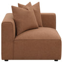  Coaster Furniture Jennifer 551591-SET 6 pc Tight Seat Modular Sectional - Terracotta IMAGE 10