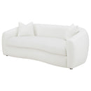  Coaster Furniture Isabella 509871 Faux Sheepskin Upholstered Sofa - Natural IMAGE 3