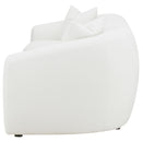  Coaster Furniture Isabella 509871 Faux Sheepskin Upholstered Sofa - Natural IMAGE 4