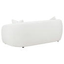  Coaster Furniture Isabella 509871 Faux Sheepskin Upholstered Sofa - Natural IMAGE 5