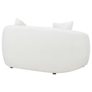  Coaster Furniture Isabella 509872 Faux Sheepskin Upholstered Loveseat - Natural IMAGE 6