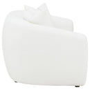  Coaster Furniture Isabella 509872 Faux Sheepskin Upholstered Loveseat - Natural IMAGE 7