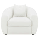  Coaster Furniture Isabella 509873 Faux Sheepskin Upholstered Accent Chair - Natural IMAGE 2