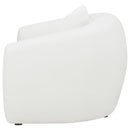 Coaster Furniture Isabella 509873 Faux Sheepskin Upholstered Accent Chair - Natural IMAGE 4