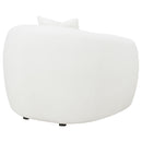  Coaster Furniture Isabella 509873 Faux Sheepskin Upholstered Accent Chair - Natural IMAGE 6