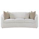  Coaster Furniture Rainn 509171 Boucle Upholstered Sloped Arm Sofa - Latte IMAGE 2