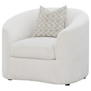  Coaster Furniture Rainn 509173 Boucle Upholstered Sloped Arm Accent Chair - Latte IMAGE 3