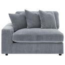  Coaster Furniture Blaine 509900 Upholstered Reversible Chaise Sectional Sofa - Fog IMAGE 15