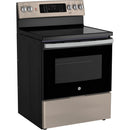  GE 30-inch Freestanding Electric Range with True European Convection Technology JCB840ETES IMAGE 5