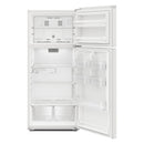  Whirlpool 28-inch Freestanding Top Freezer Refrigerator WRTX5328PW IMAGE 3