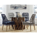  Coaster Furniture Nakia 110034 Woven Rope Dining Side Chairs - Dark Navy IMAGE 9