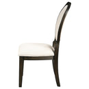  Coaster Furniture Twyla 115102 Oval Back Dining Side Chair - Dark Cocoa IMAGE 4