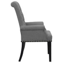  Coaster Furniture Alana 115163 Fabric Upholstered Dining Arm Chair - Grey IMAGE 7