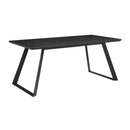  Coaster Furniture Smith 115231 Rectangular 71-inch Ceramic Top Dining Table - Black IMAGE 1