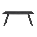  Coaster Furniture Smith 115231 Rectangular 71-inch Ceramic Top Dining Table - Black IMAGE 2